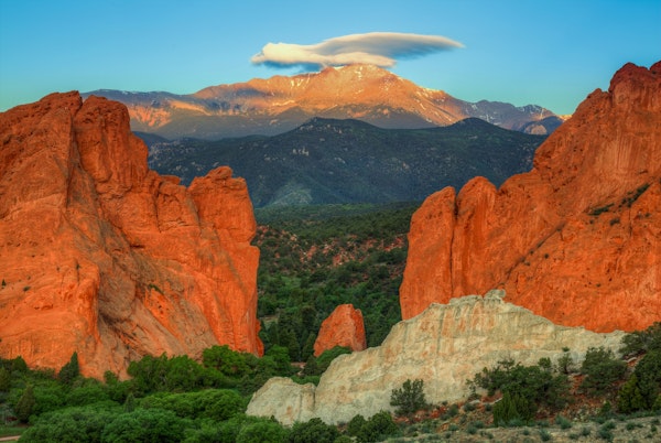 Taking Flight Over Pikes Peak