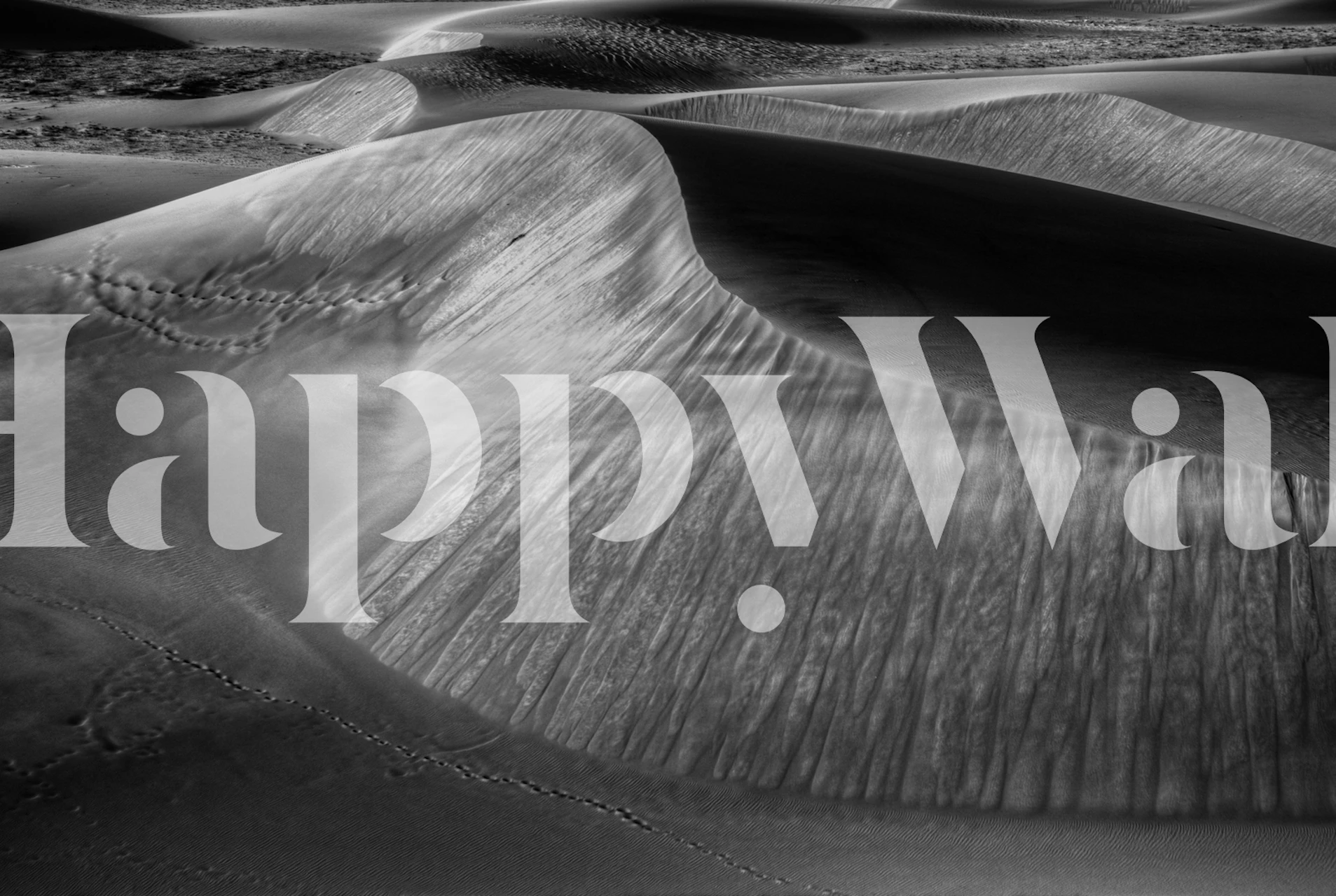 Abstract black and white patterned wallpaper