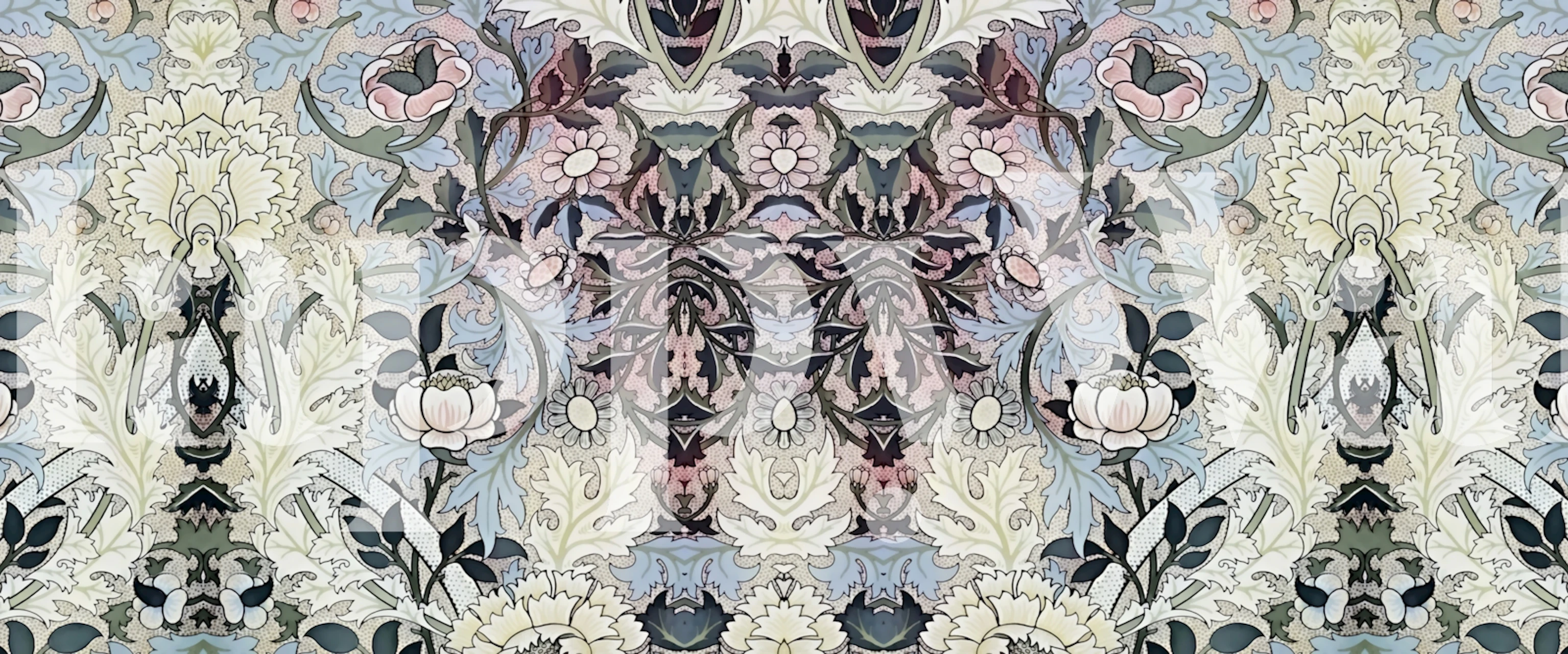 Scandinavian Renaissance Flora wallpaper design