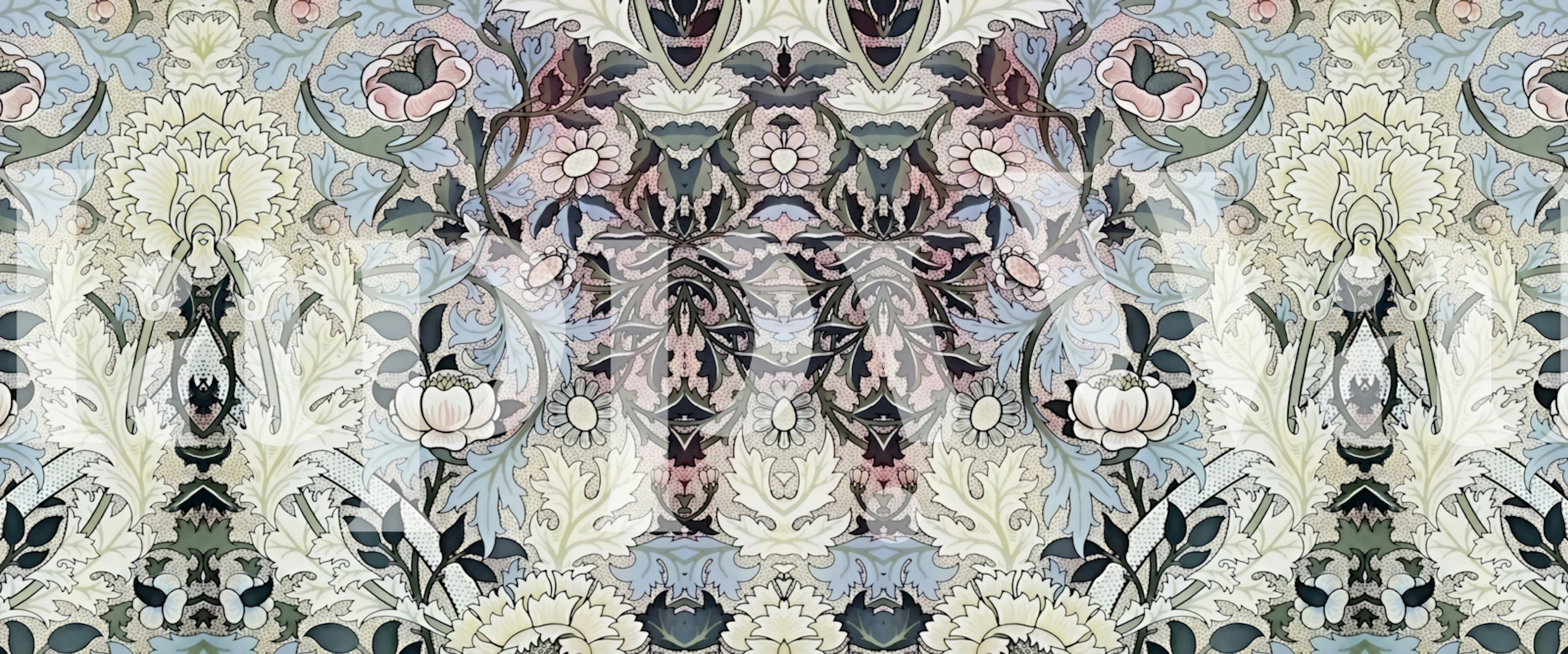 Scandinavian Renaissance Flora wallpaper design