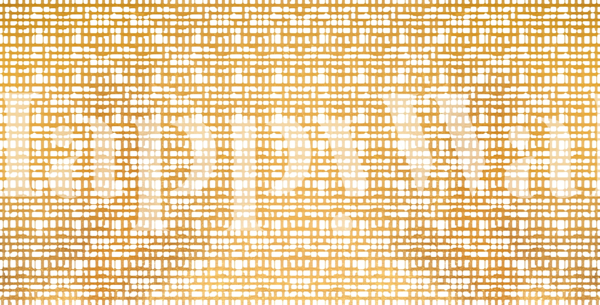 Golden Vintage Wallpaper weergegeven in een kamer