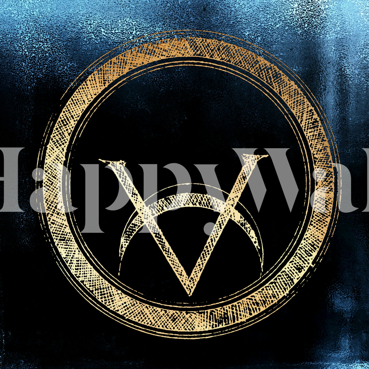 Golden Female Moon tapetti huoneessa