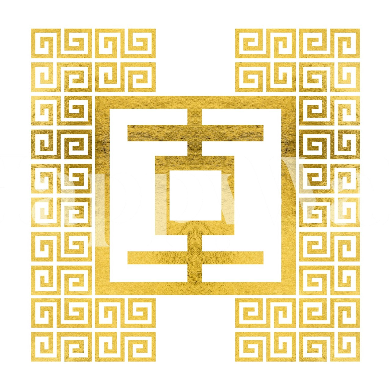 Golden Japan Wallpaper σε ένα στυλάτο δωμάτιο