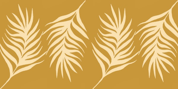 Golden Palm Leaves Wallpaper
