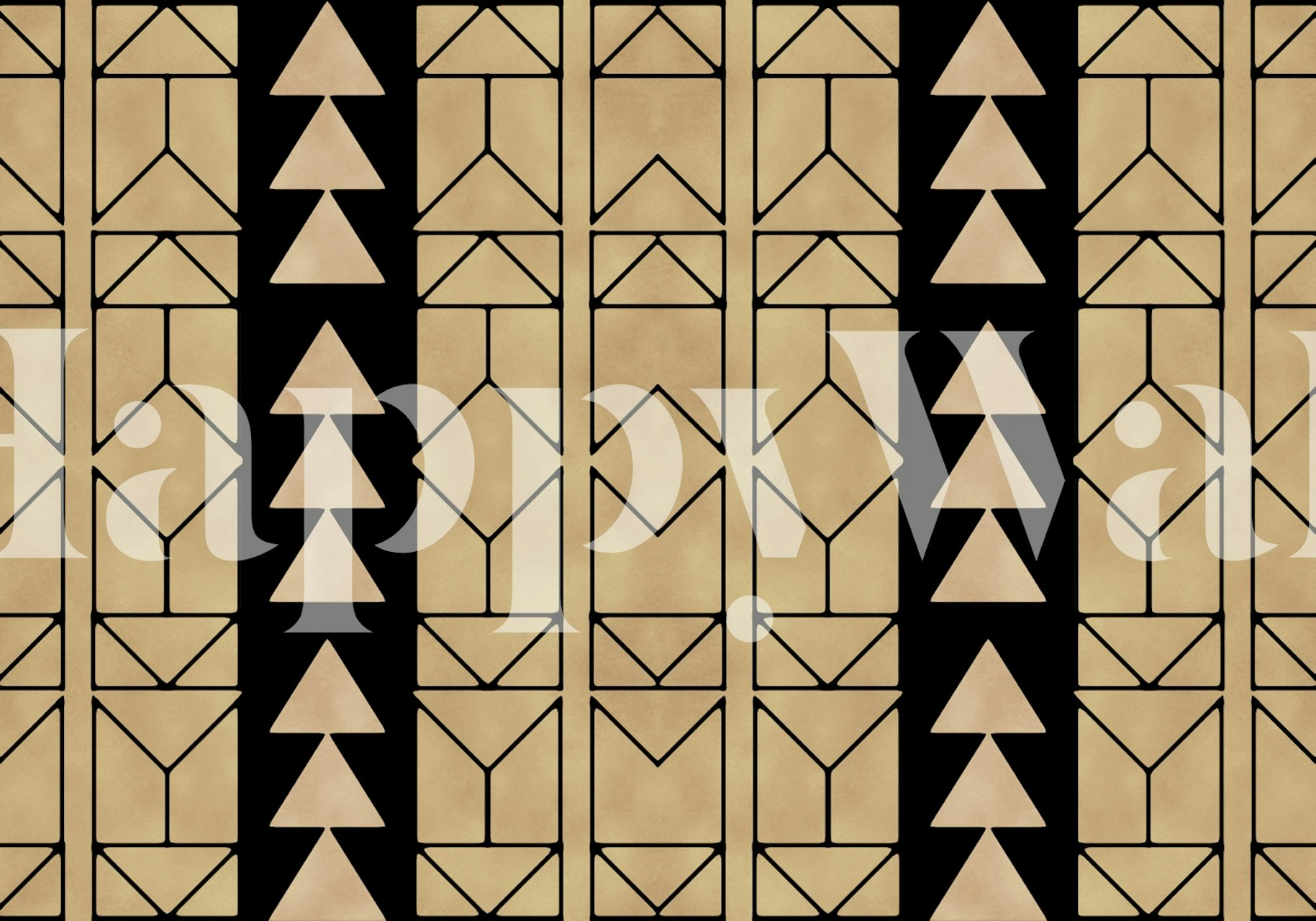 Art Deco Vintage tapet i et stilfuldt rum