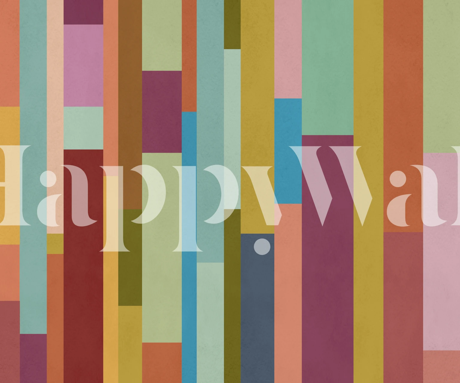 Green Minimal Colorblock Geo tapet i et rom