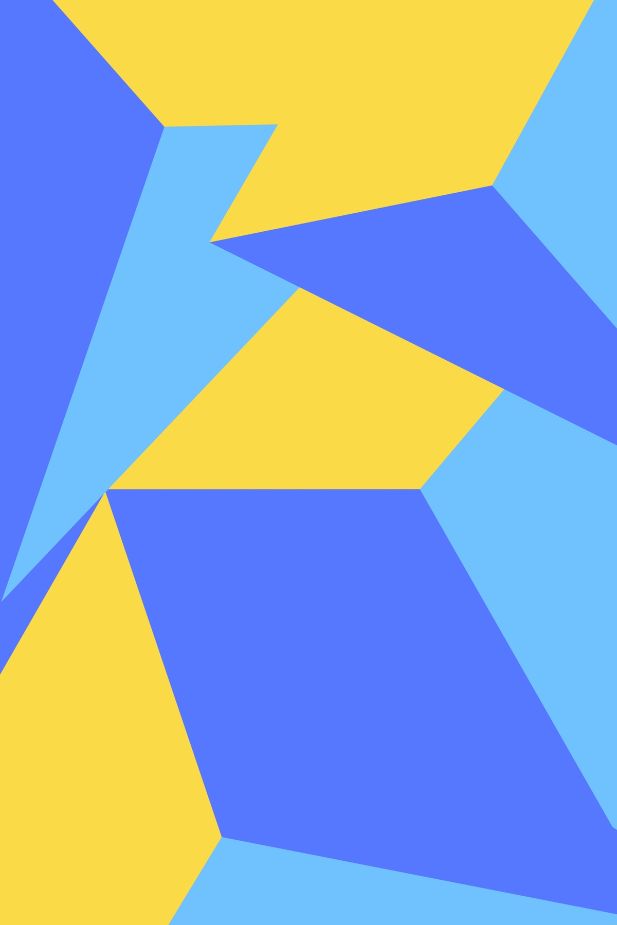 blue geometric patterns