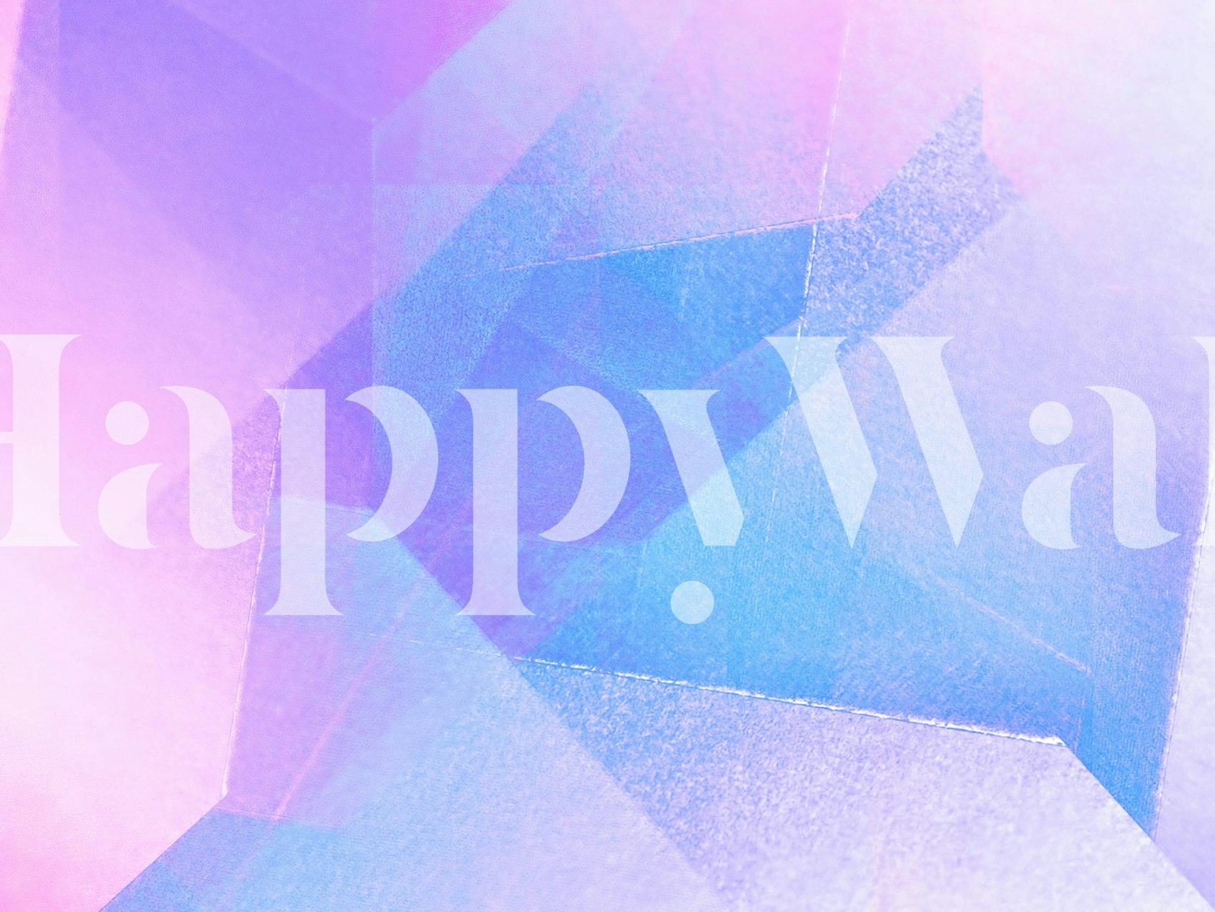 Pink Abstract Minimal Texture behang in een kamer