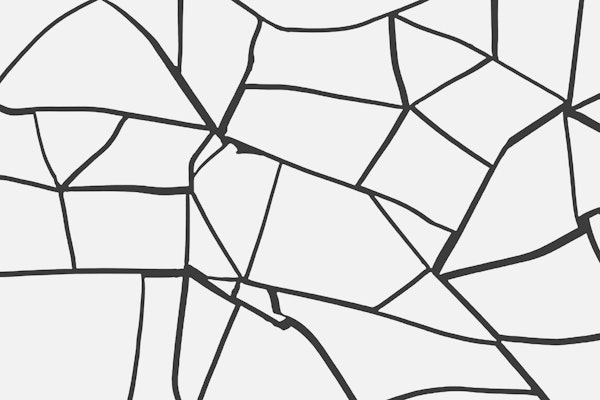 Minimal Terrazzo Black White