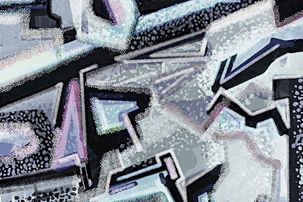 Urban Geometric Graffiti Art