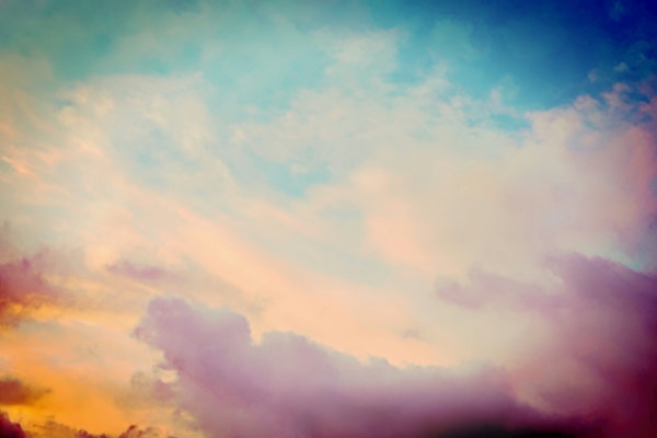 Soft Turquoise Sunrise Clouds