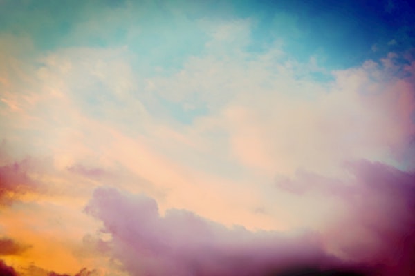 Soft Turquoise Sunrise Clouds