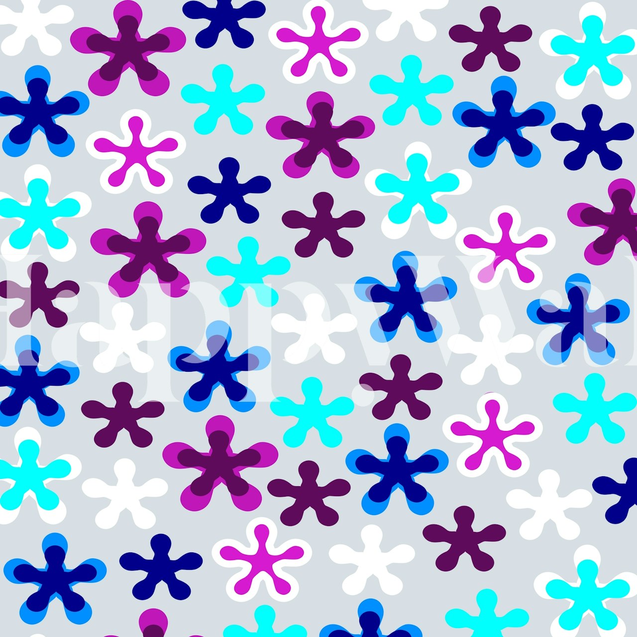 Simplicity flowers tapeta v instalaci místnosti