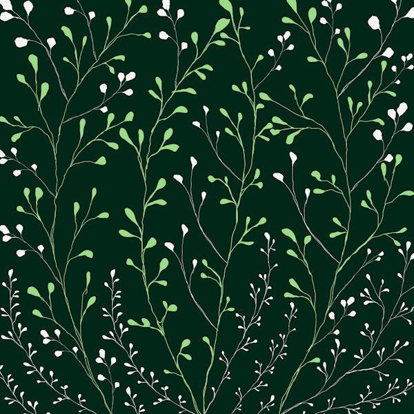 Green Botanical leaves design