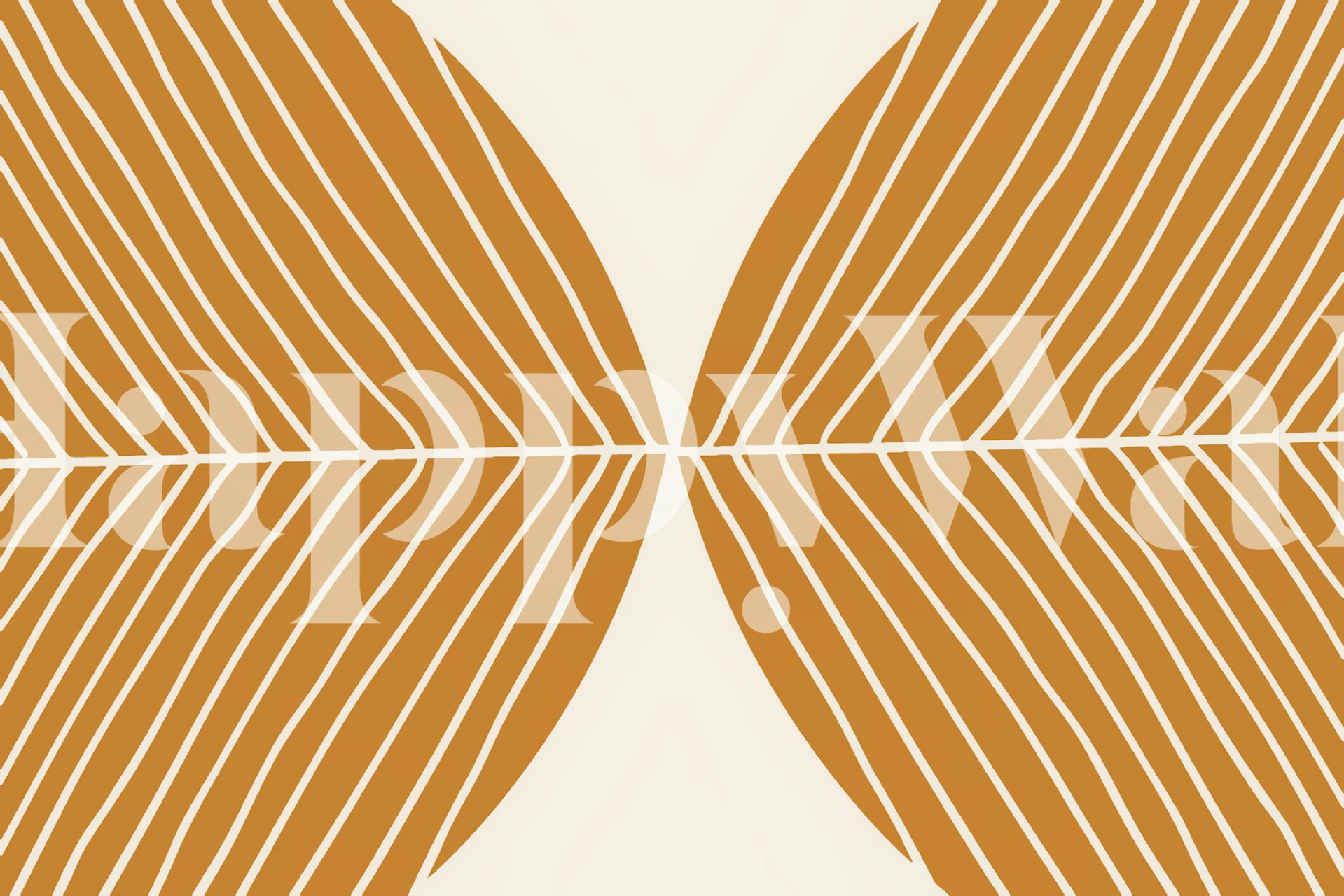 Happy Minimal Leaf Curry em configuração de quarto