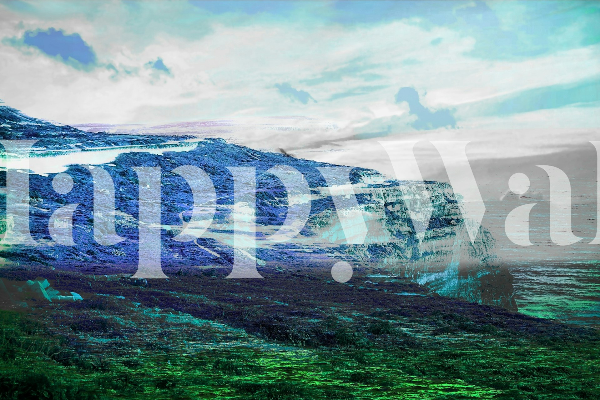 Contemporary Mountain Art Wallpaper - Happywall