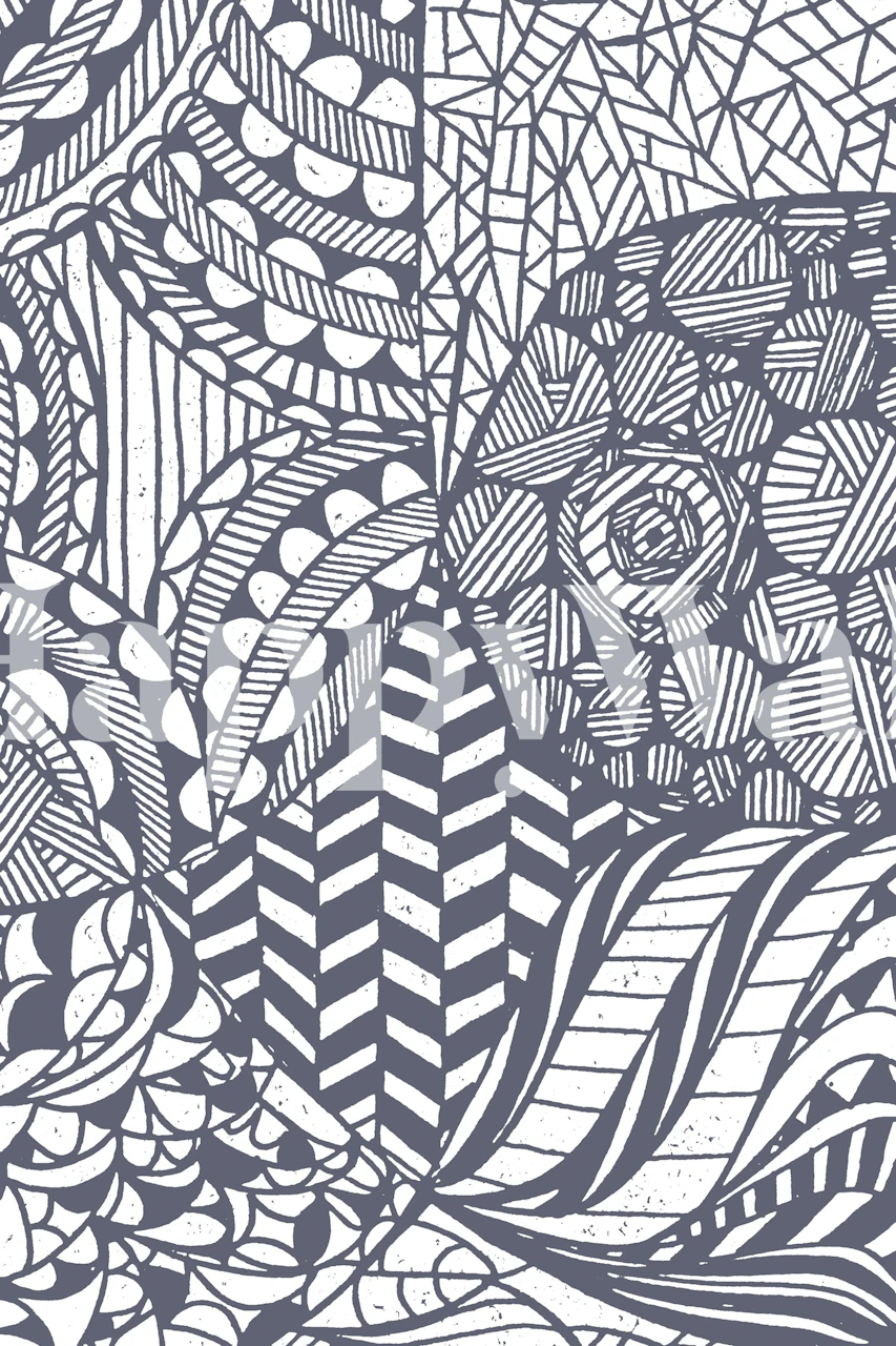 Contemporar Abstract 28 Tapete in einem modernen Raum