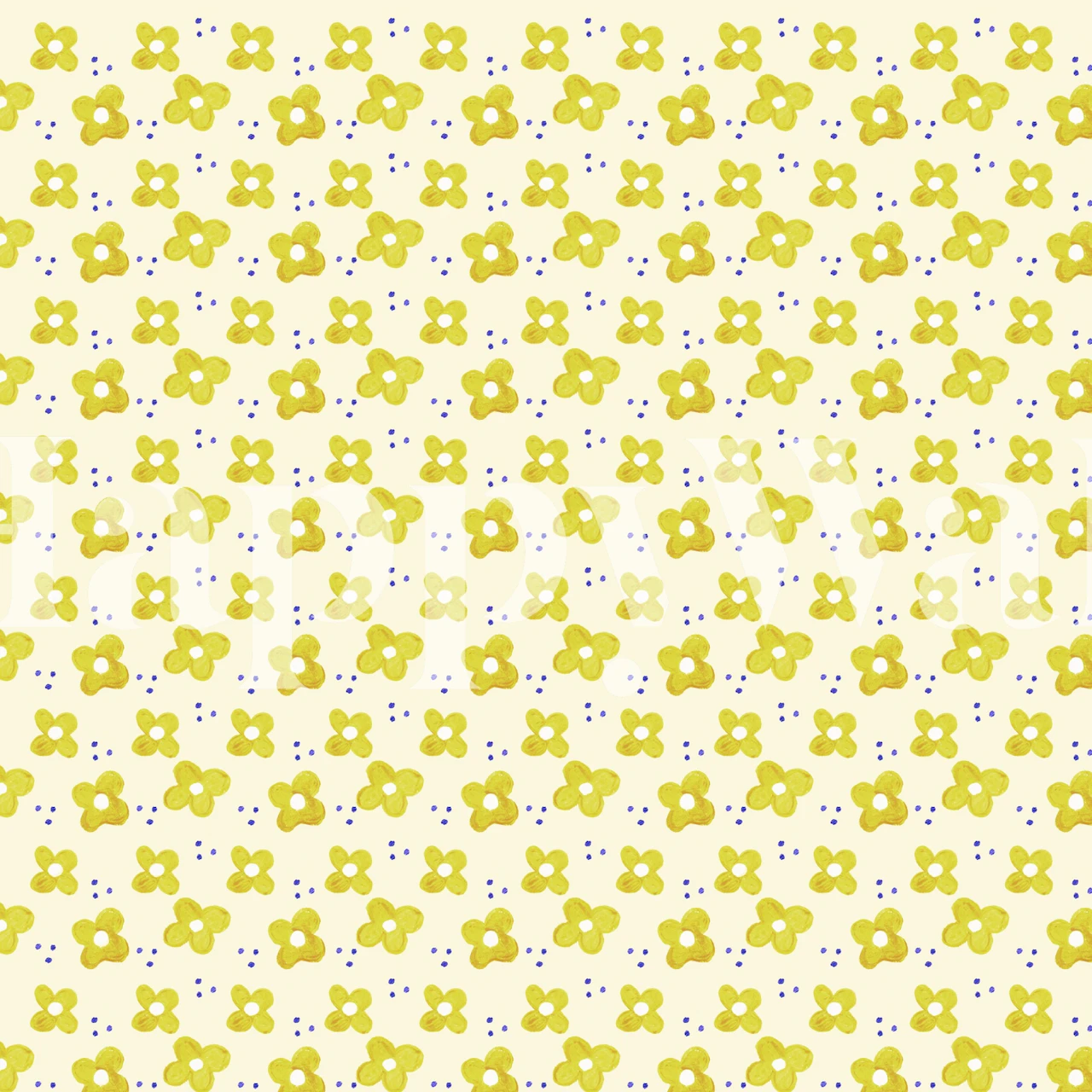 Small yellow flowers on a pale background wallpaper