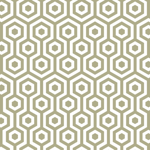 60s hexagon pattern pastel green olive