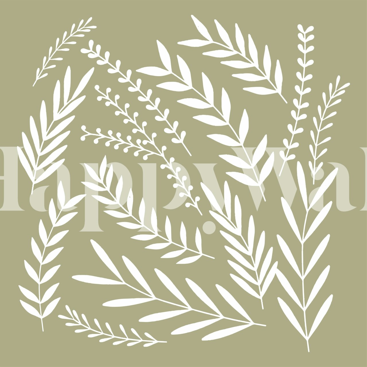 Wheat Class Pale Green tapetti huoneessa