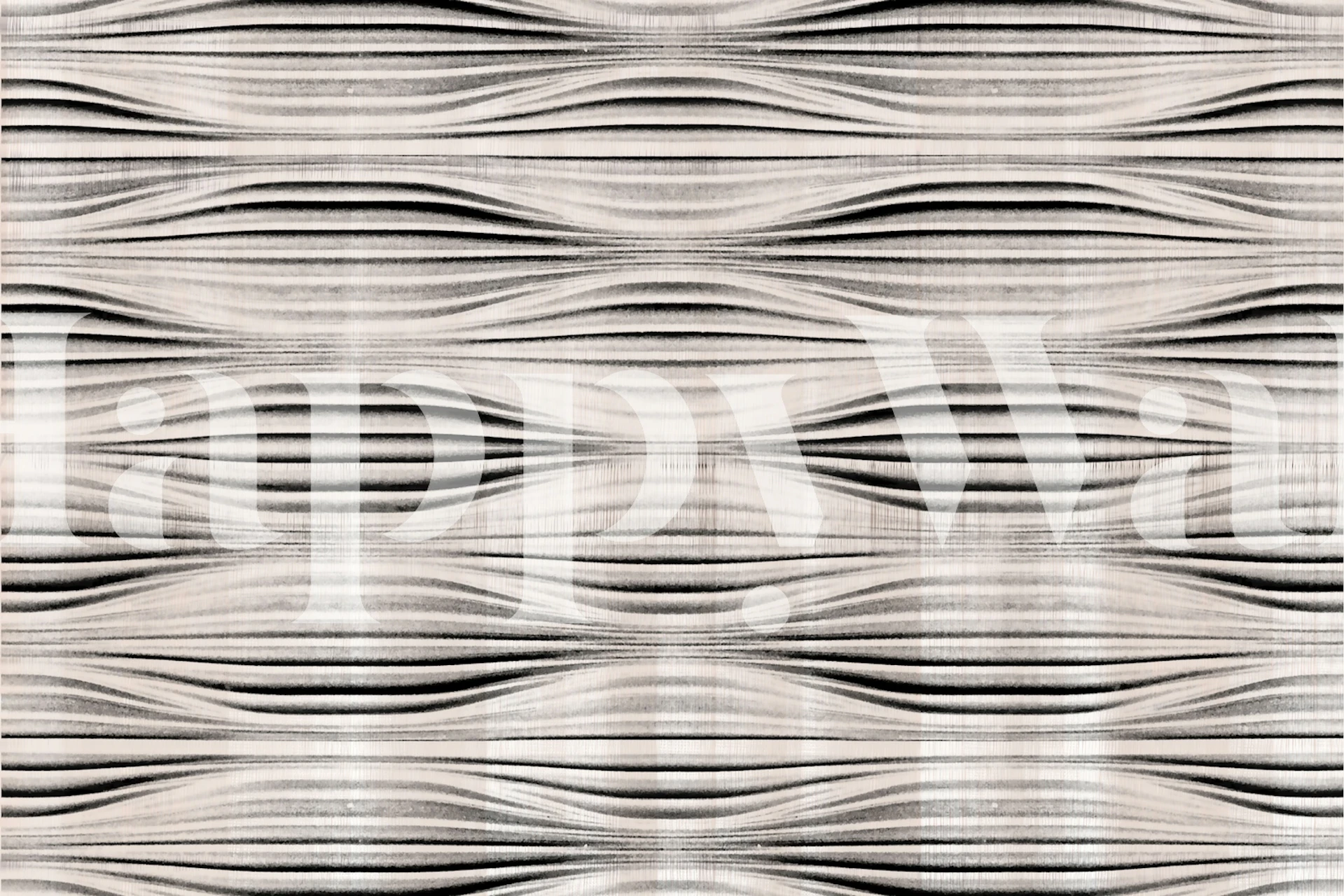 Japan Waves Texture tapet i et rom