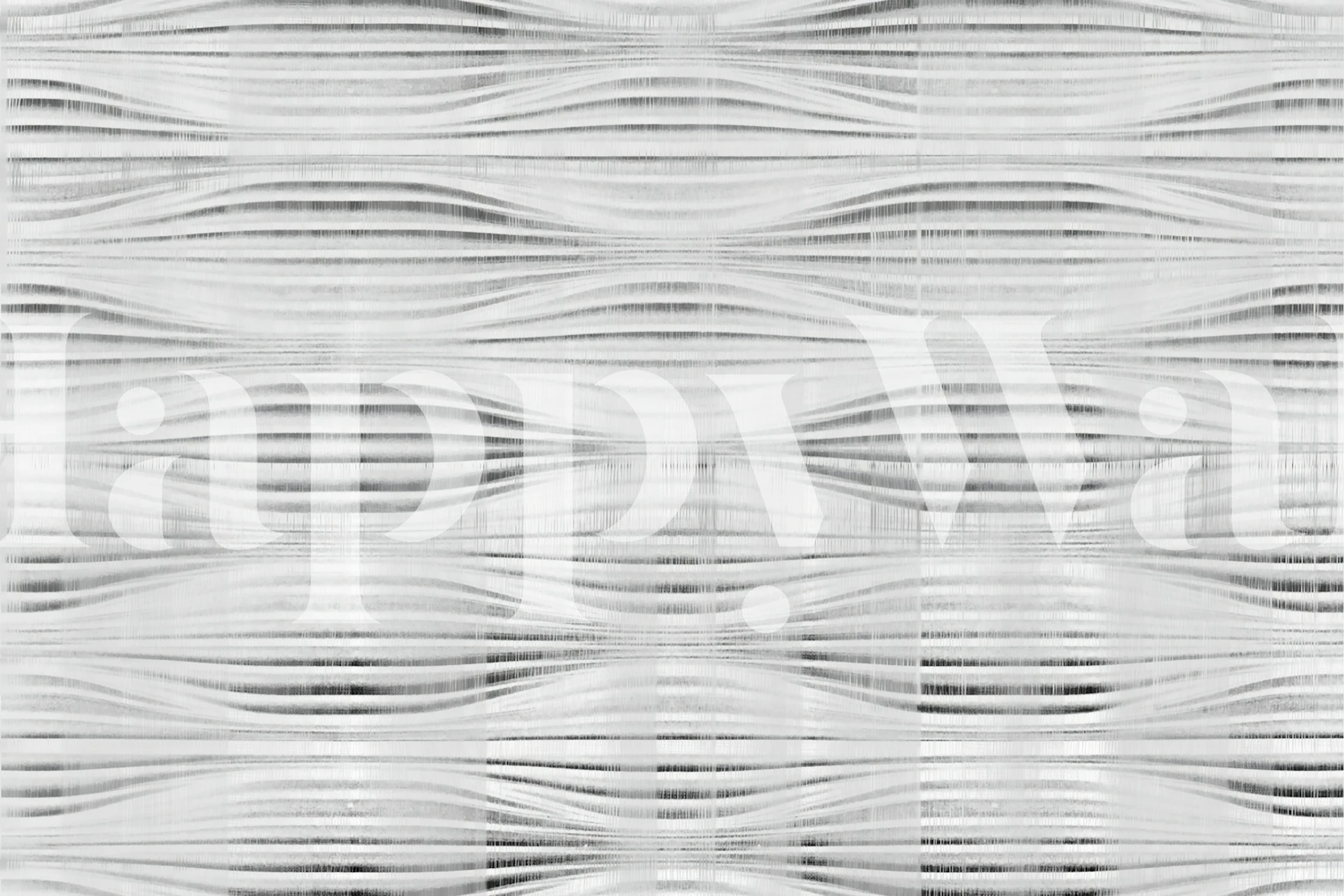 Gray Soft Japan Waves wallpaper in a room