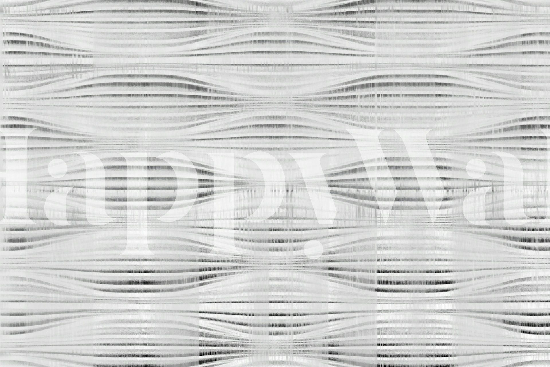 Gray Soft Japan Waves wallpaper in a room