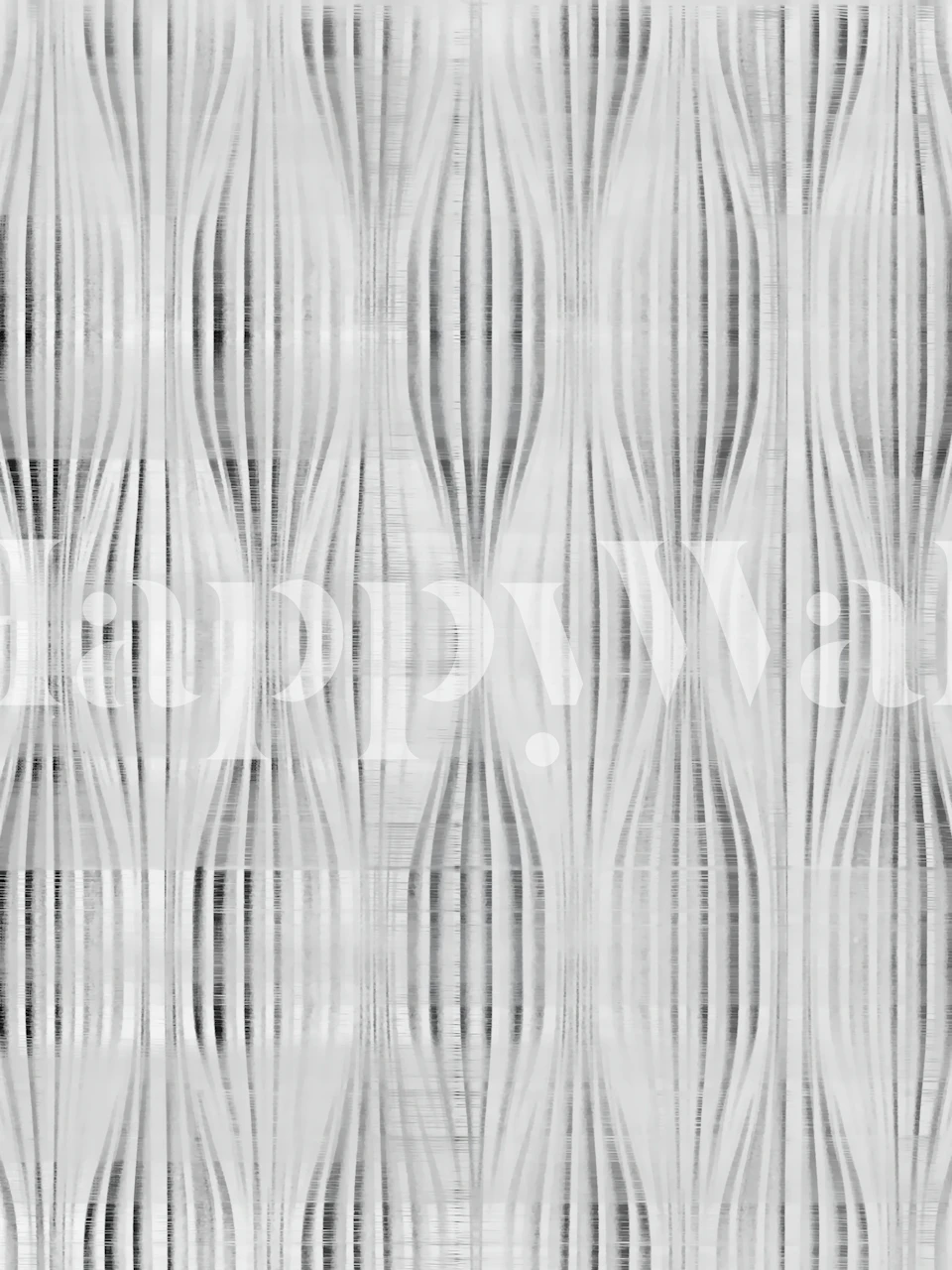 Textured gray wave pattern wallpaper
