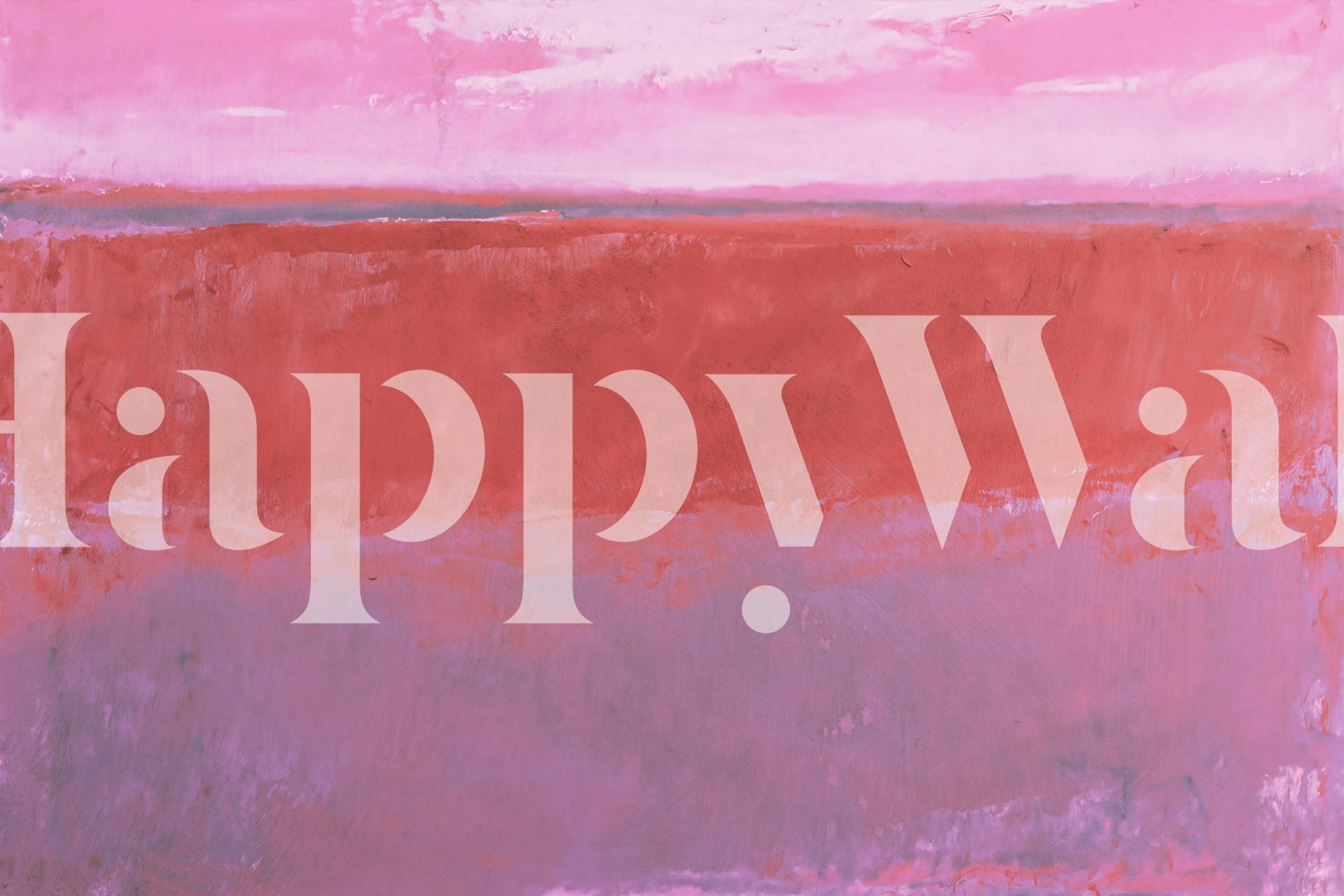 Abstrakti vaaleanpunainen ja harmaa moderni maisemamaalaus