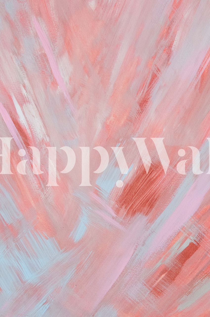 Vibrant abstract wallpaper in a room