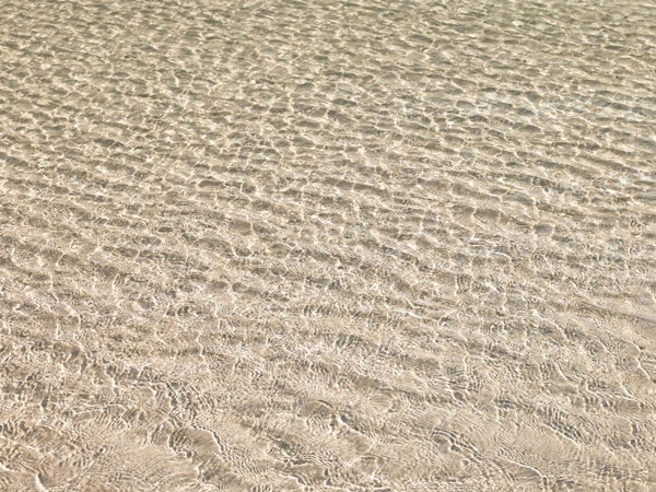 Shallow water on beach