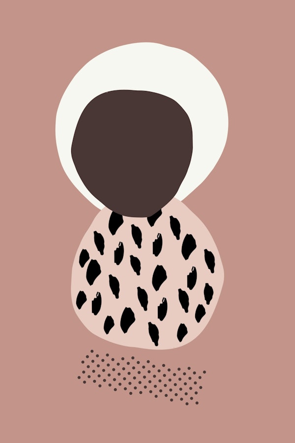 Blush Nana African Abstract