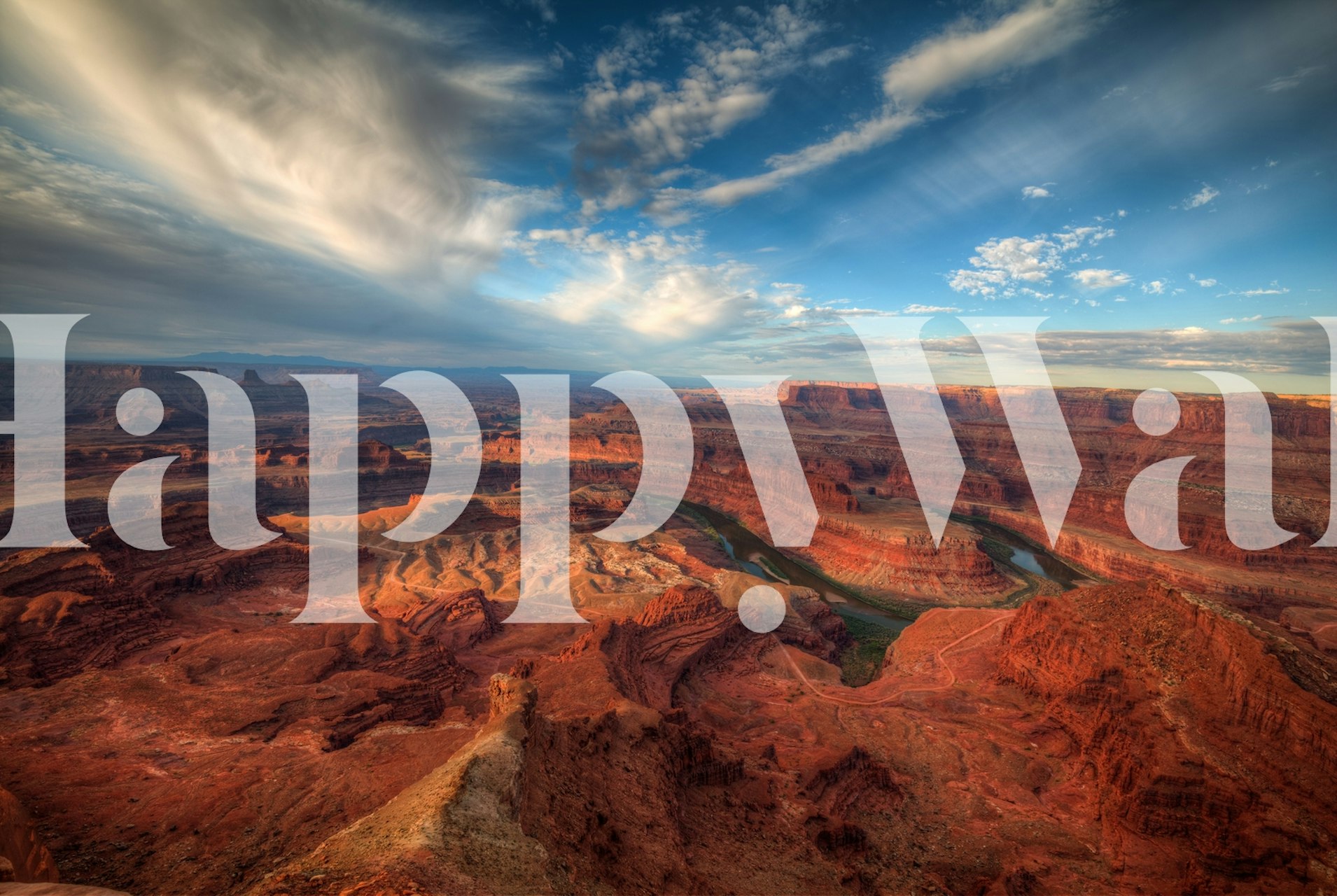 Red rock formations and blue skies wallpaper
