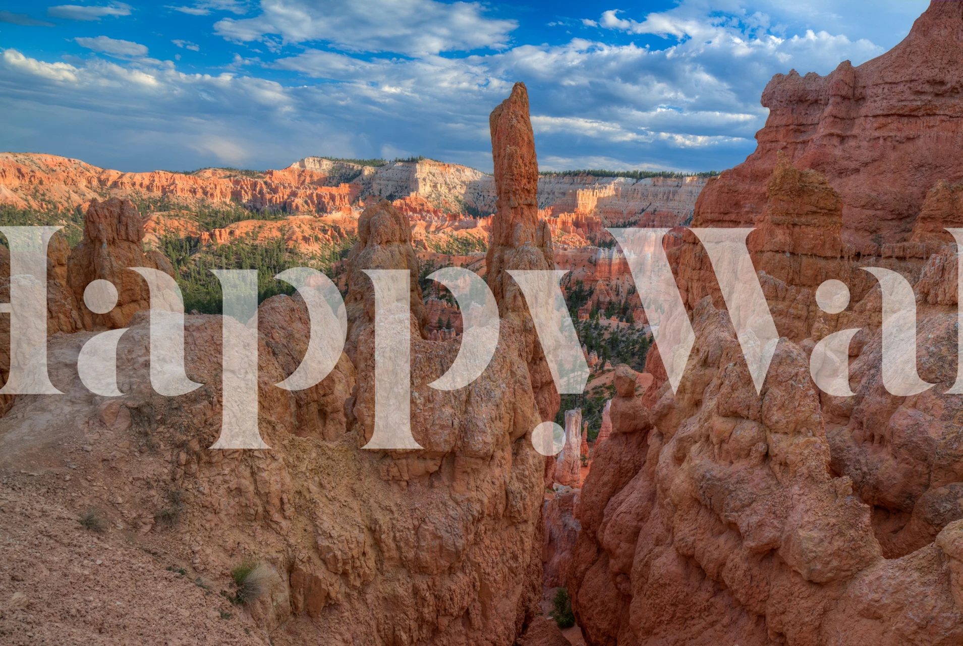 Bryce Canyon behangontwerp in een kamer
