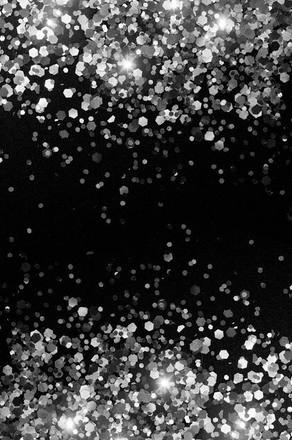 Silver Gray Black Glitter 3a