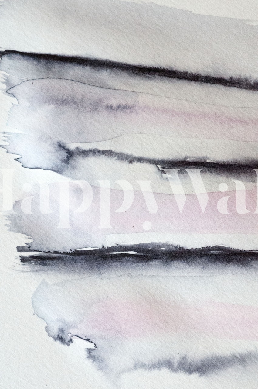 Abstract black and pink watercolor wallpaper
