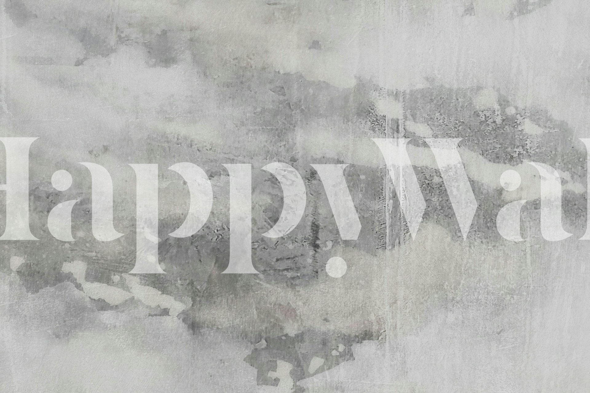 Gray White Textured Concrete tapet i et rum