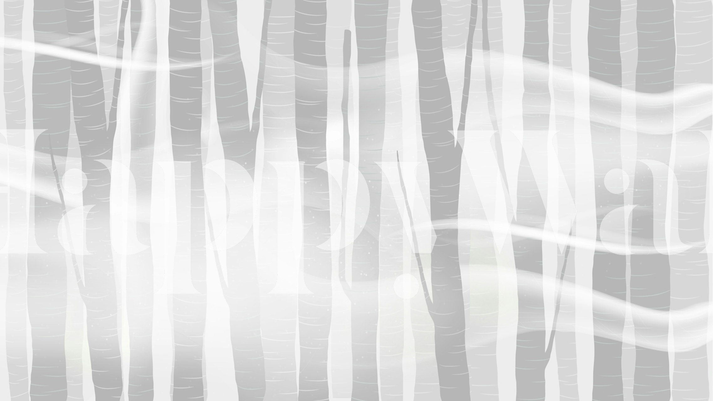 Gray Forest Tapete in einem Raum