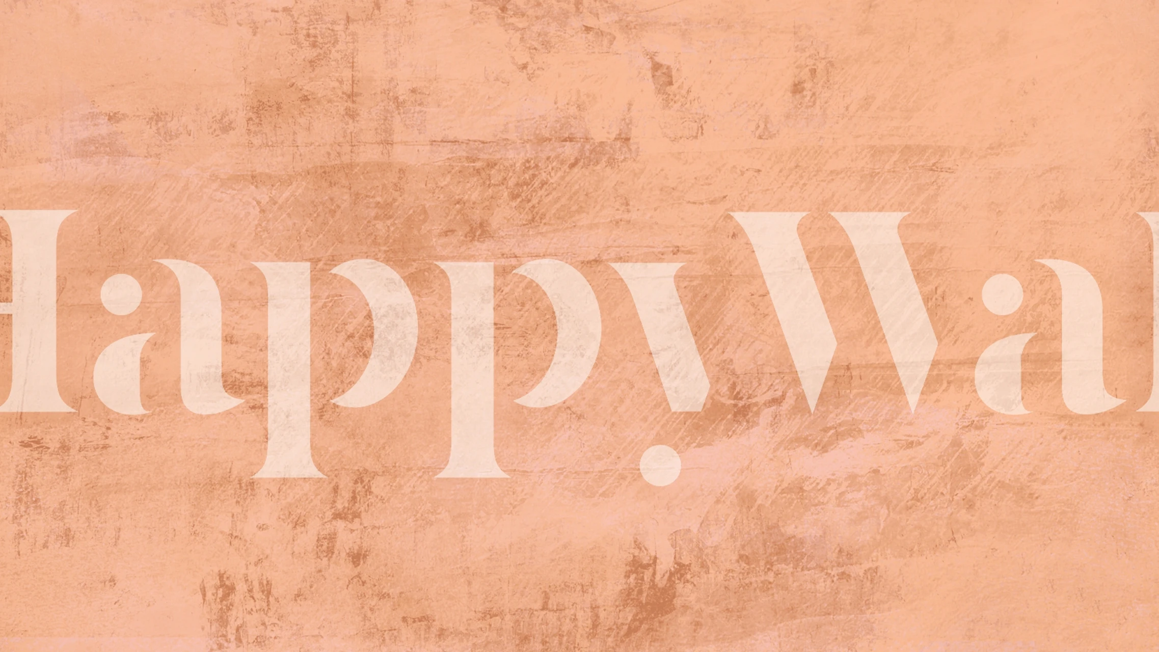 Papel pintado Orange Vintage exhibido en una habitación