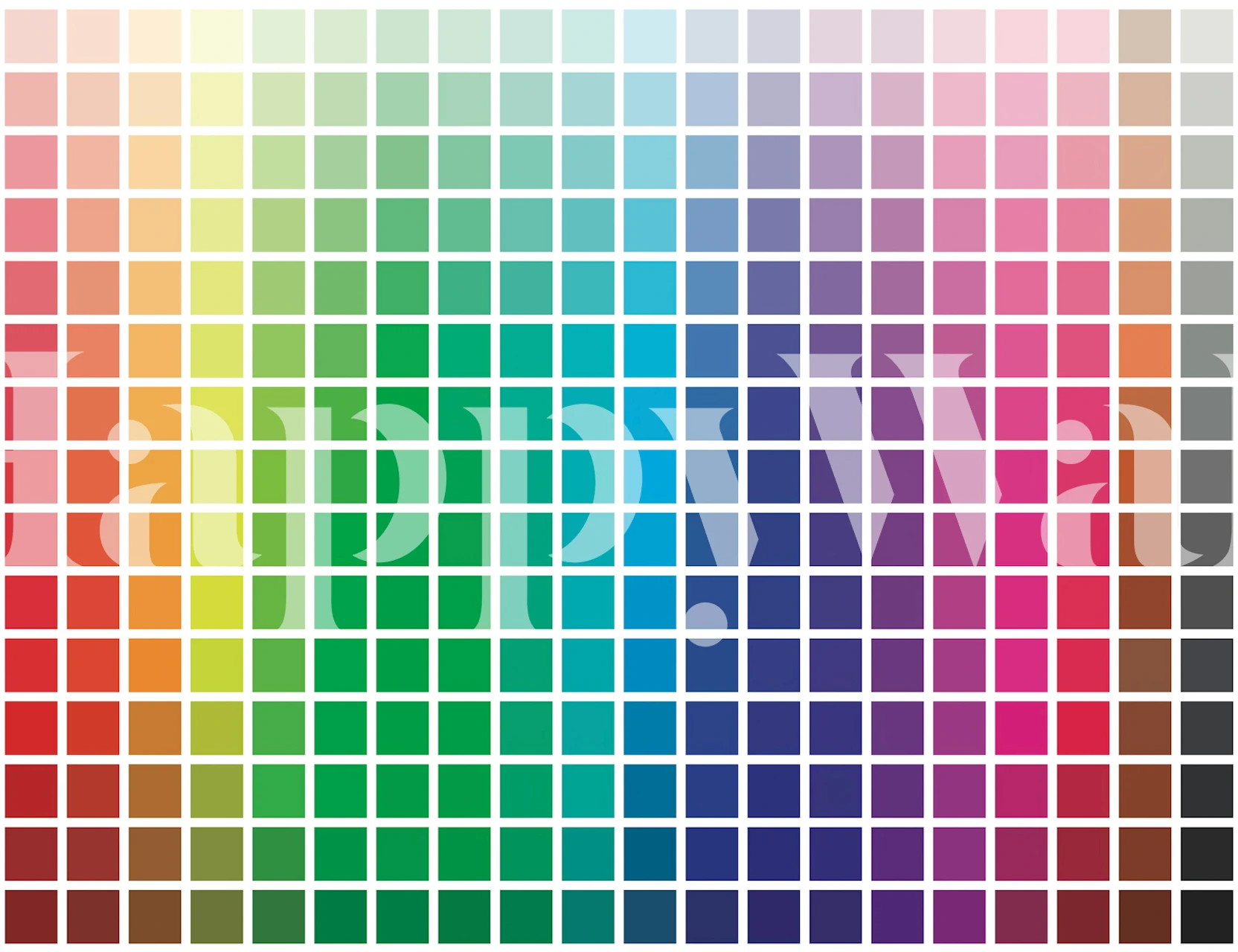 Colorful wallpaper design in a room