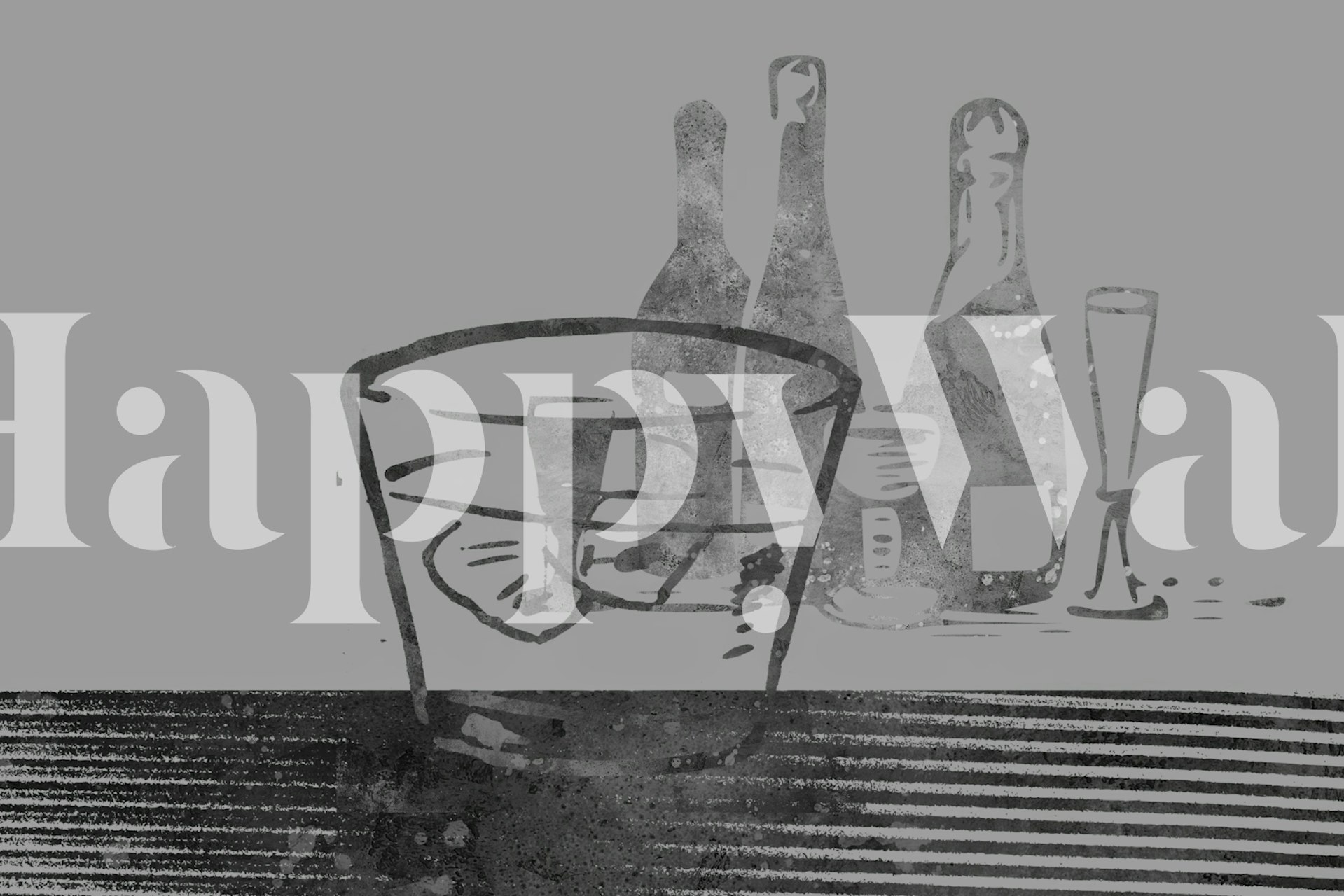 Champagne Bar tapet i en rumsmiljö