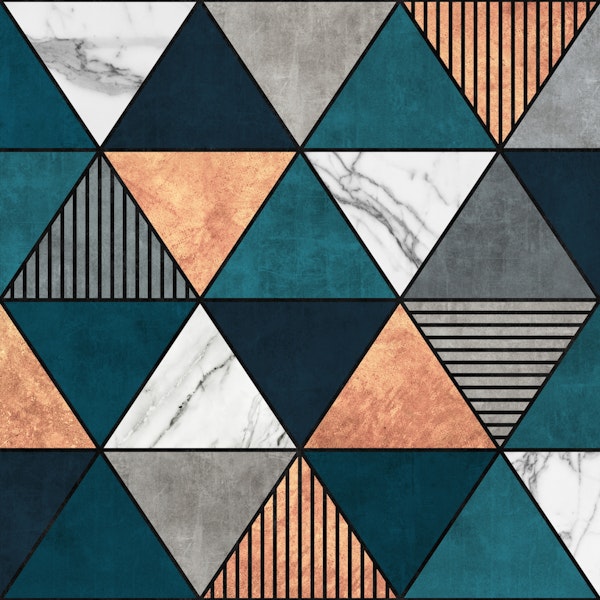 Copper Marble Triangles 2