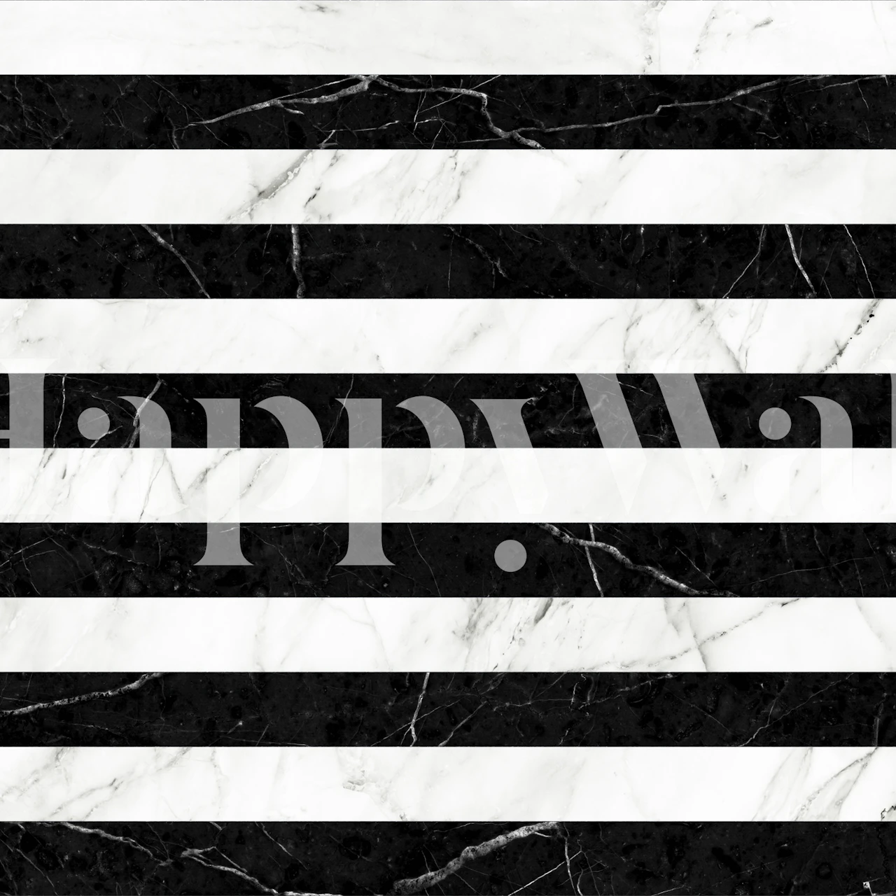 Black and white striped marble pattern wallpaper