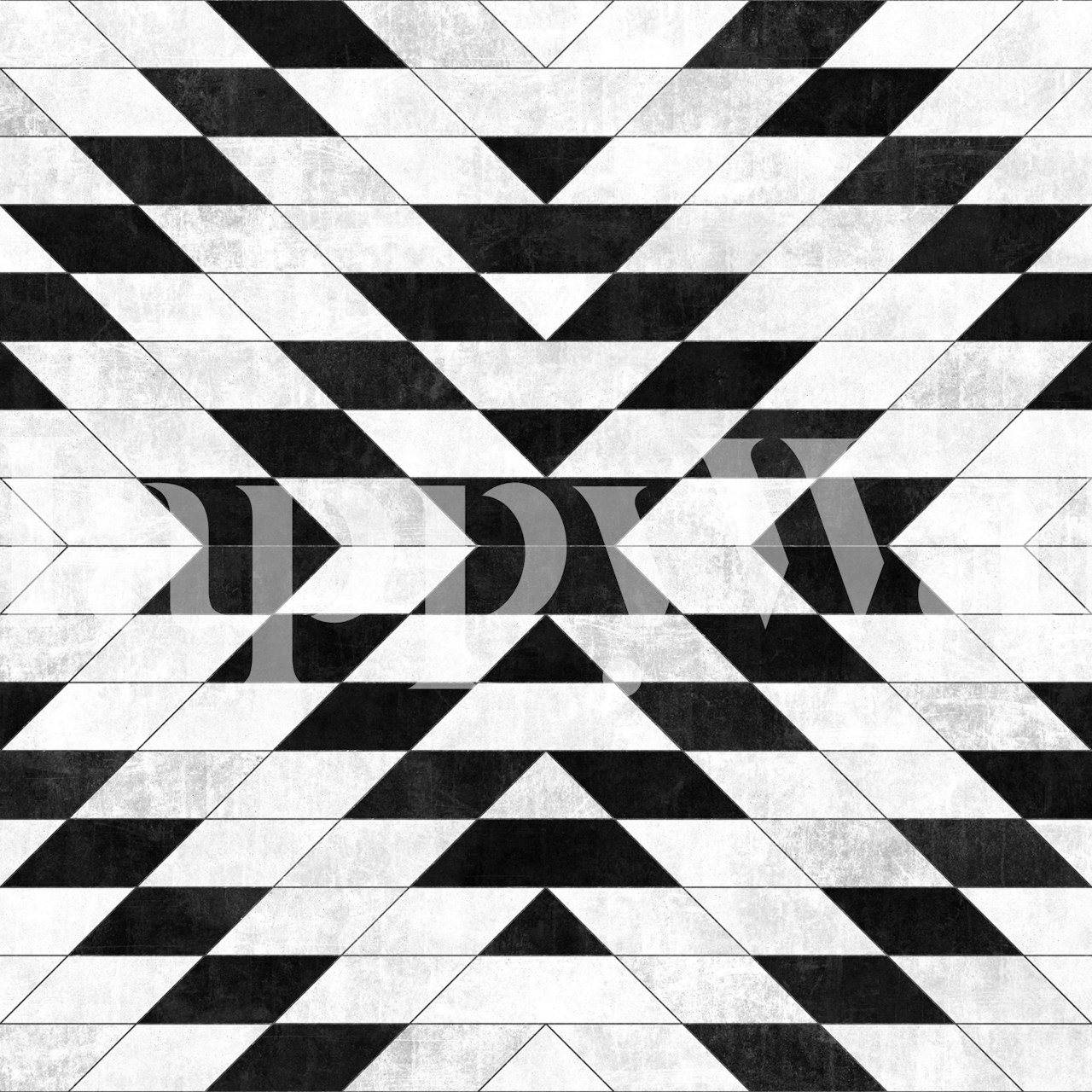 Urban tribal pattern wallpaper in a room