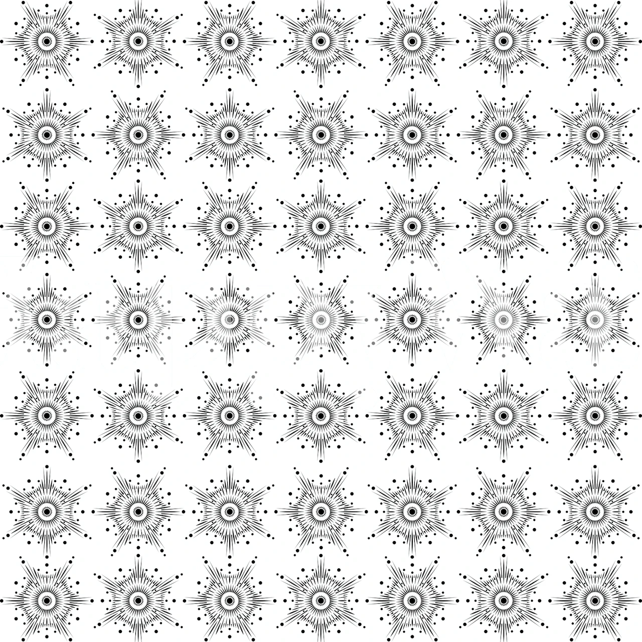 Intrigately patterned eye-centric wall mural from Happywall