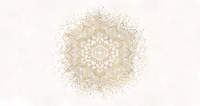 Golden sparkling boho mandala white tapetas