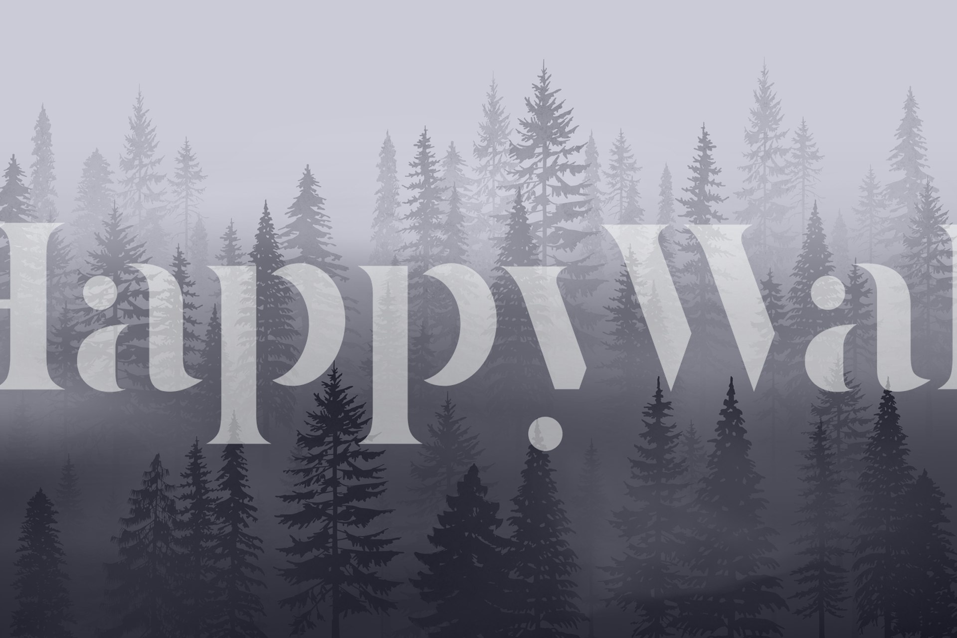 Forest Blue Mountain tapet i ett rum