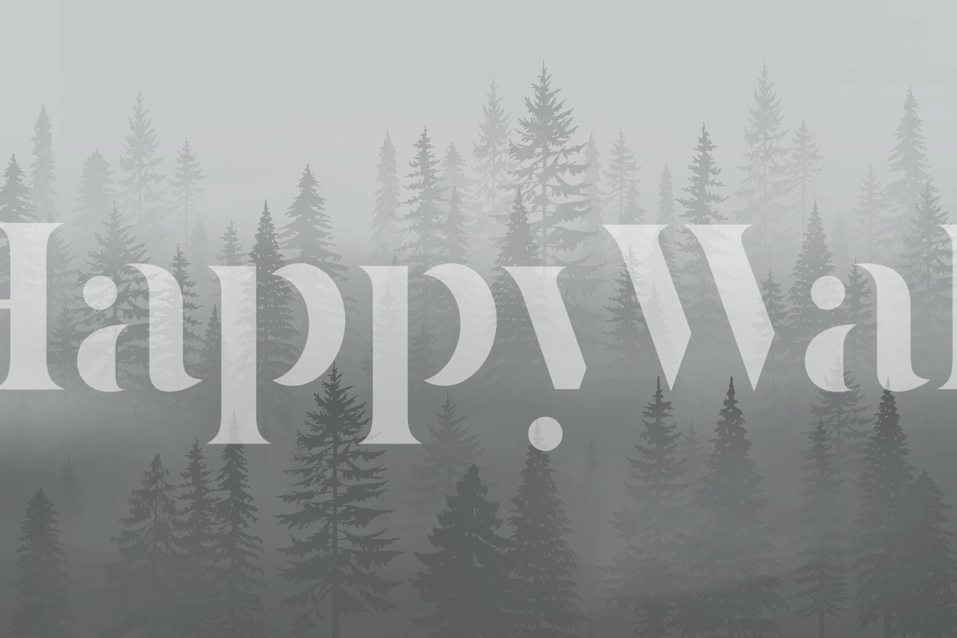 Forest Green Mountain wallpaper in a room