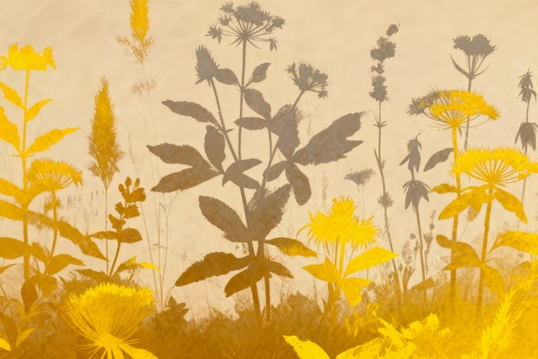 Gray Tropical Floral