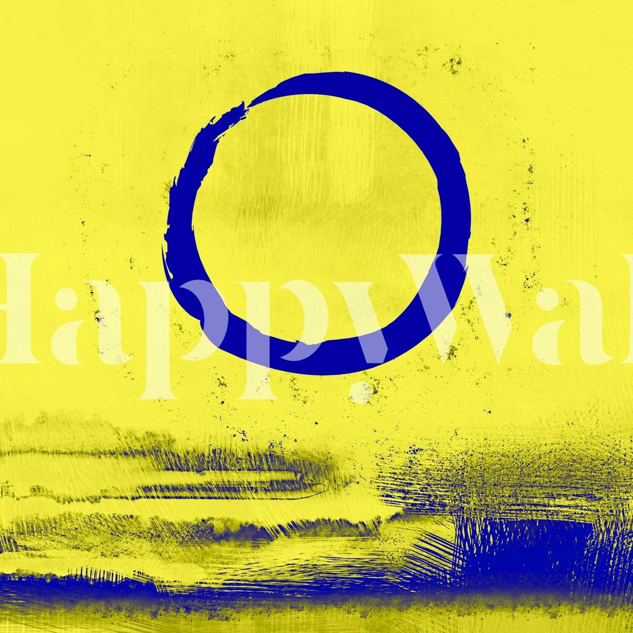 Illuminating Enso wallpaper in a room